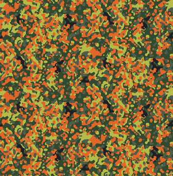 Flecktarn style camouflage pattern. Military seamless pattern, flecktarn style camouflage, textile design.