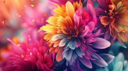 Obraz premium Visualize a stunningly beautiful composition featuring the most exquisite color transitions