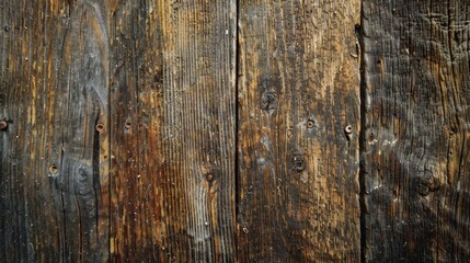 Extreme close-up of an old wooden board, emphasizing the deep grain patterns and natural wear, creating a vintage and authentic feel
