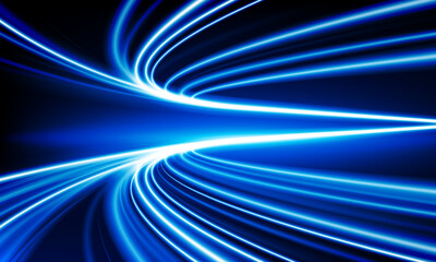 Abstract speed Business Start up launching product with Electric car and city concept Hitech communication concept innovation background,  vector design