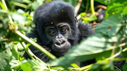 Obraz premium Rwanda Gorilla stil