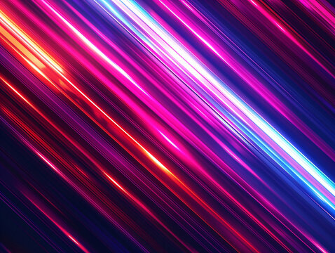 a colorful lines in a dark background