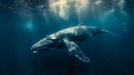 Starry Night Whale A Majestic Marine Creature Illuminating the Depths of the Celestial Ocean