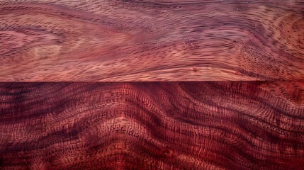 Naklejka premium Vibrant Red and Brown Wood Grain Texture for Background or Wallpaper, High-Quality Detailed Close-Up Design