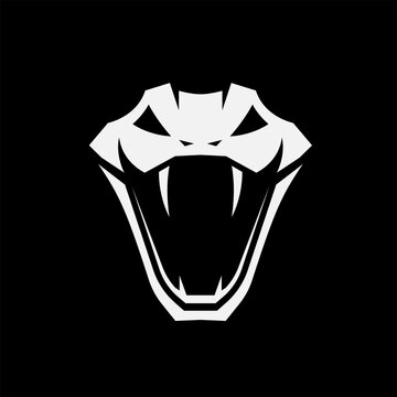 snake logo vector illustration. viper snake logo template