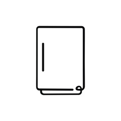 Refrigerator Line Style Icon Design