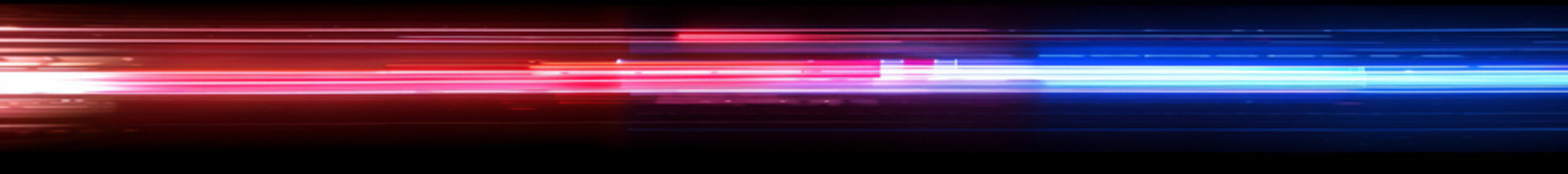 Radiant Light Trail in Red and Blue on Dark Background