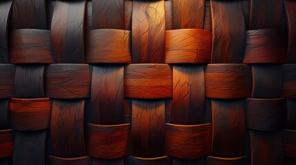 light at center, patterned plank design