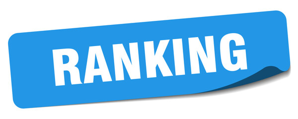 ranking sticker. ranking label