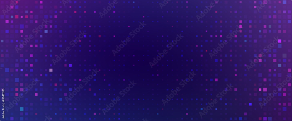 Poster purple abstract pixel texture bg video screen. tv pattern background with square noise effect. futur