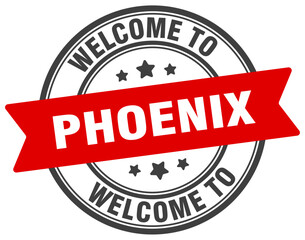 Welcome to Phoenix stamp. Phoenix round sign