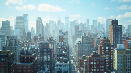 Manhattan Skyline at Sunset