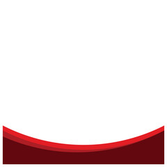 Red Business Curve Footer