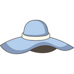 Beach Hat Sticker