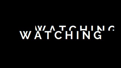 Animated thanks for watching with glitch effect on black background suitable for the end of your vlog videos and your channels