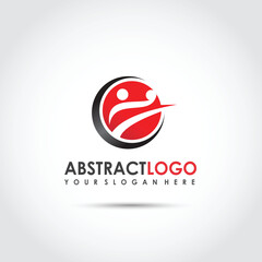 Abstract Human Logo Template. Vector Illustrator