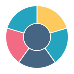 Obraz premium Infographic Circle Chart
