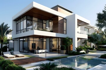 Fototapeta premium Modern villa in Dubai