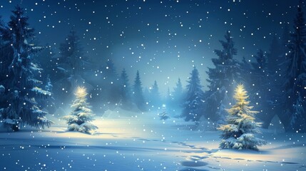 Fototapeta premium Winter Forest Solitude