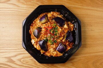 麻婆茄子丼