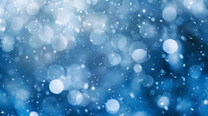 Obraz premium Abstract Blue Defocused bokeh background. Generative AI.