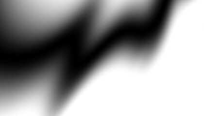 Blurred transparent gradient background. Elegant black wavy line on Transparent png overlay background