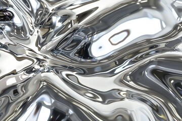 Fototapeta premium a close - up of a metallic surface with a blurred background. Beautiful simple AI generated image in 4K, unique.