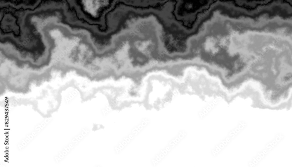 Fototapete black smoke steam isolated transparent background. fog and mist effect for text or space. overlay wi