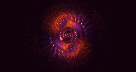 3D manual rendering abstract round light background. Its not AI Generatd illustration.