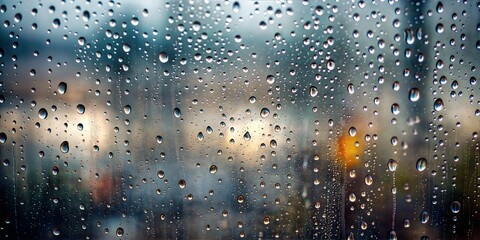 Rainy Window Blur: A cool, grey blurred background with the effect of raindrops on a window, creating a moody and contemplative atmosphere.
