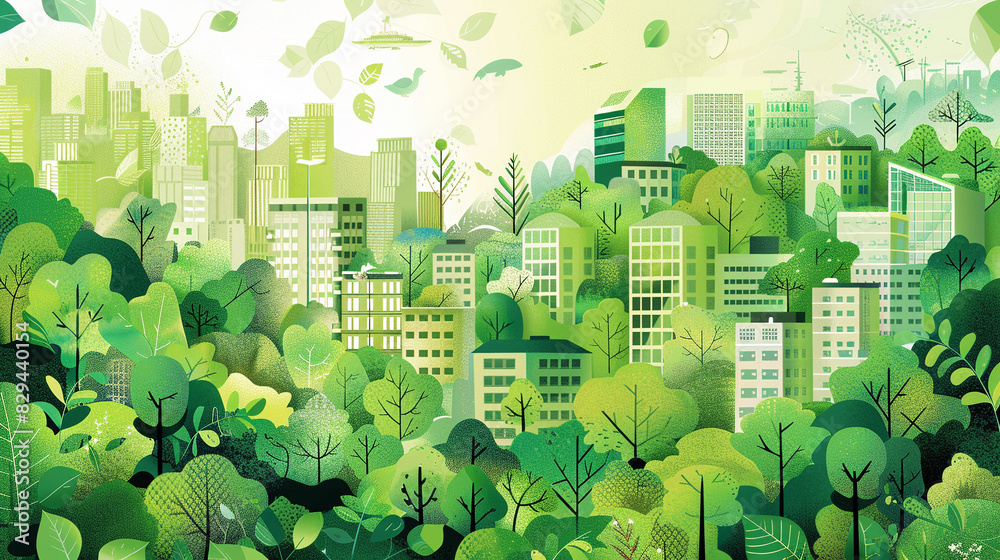 Wall mural urban sustainability initiatives can transform city living.