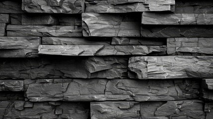 another black-and-white photo of rocks