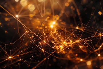 Fototapeta premium Magical Neon Sphere in the Night Sky - Abstract Vibrant Cosmic Glow Postproducted Digital Illustration. Generative AI. Beautiful simple AI generated image in 4K, unique.