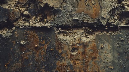  A close-up of a rusted metal surface with a bird atop it Another bird perches separately on the surface