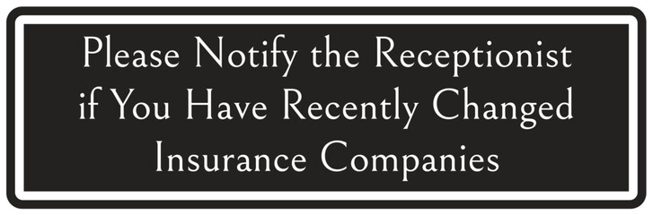 Obraz premium Reception sign