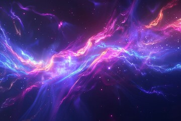 Science and Technology Concept, Atomic Structure with Nucleus - a Symbolic Image of Elementary Particle on Black Backdrop. Beautiful simple AI generated image in 4K, unique.