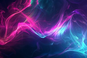 Fototapeta premium Abstract energy sphere with glowing bright particles, atom from energy scientific futuristic hi-tech background. Beautiful simple AI generated image in 4K, unique.