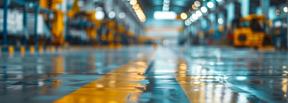 Industrial factory background. Blurred background