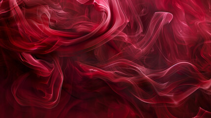 Obraz premium Ruby red smoke embodies intense passion with its vigorous swirls.