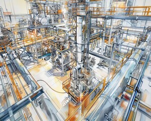 Oil production facility