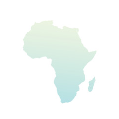 Obraz premium Map of Africa, sign silhouette. World Map Globe. Vector Illustration isolated on white background. African continent