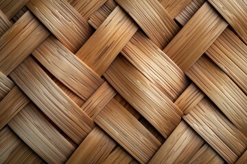Texture of a product woven from straw close-up. Beautiful simple AI generated image in 4K, unique.