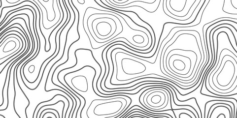 Topographic map background geographic line map with elevation assignments. Modern design with White background with topographic wavy pattern design.paper texture Imitation of a geographical map shades