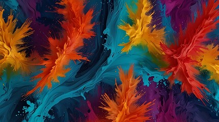 Obraz premium digital painting with bright colors