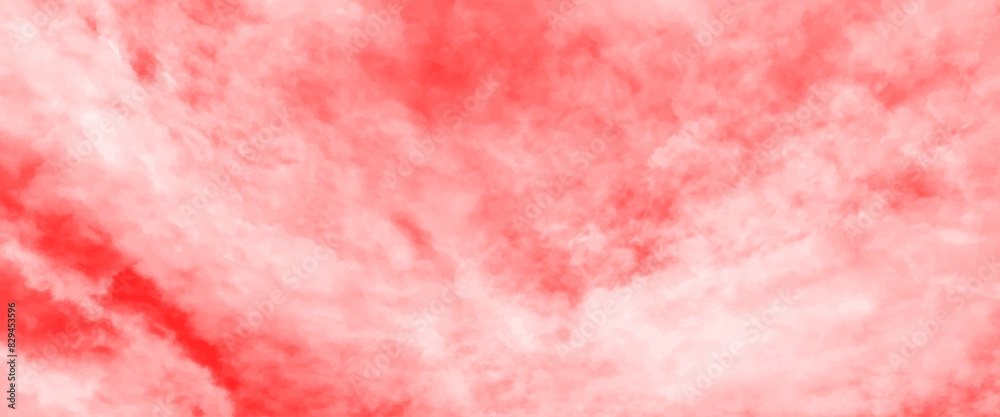 Wall mural vector red cloud texture background of red sky with clouds for wallpaper, backdrop and design.