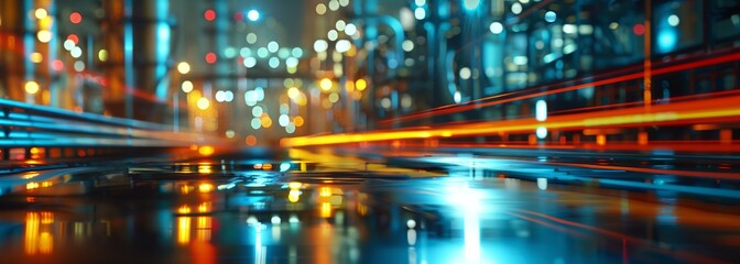 Industrial power plant background. Blurred background