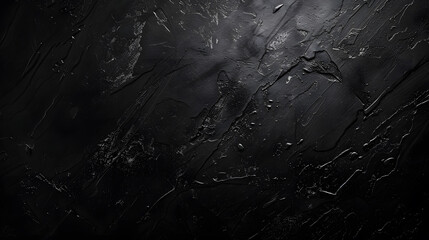 Black dark black grunge textured background. Generative AI.