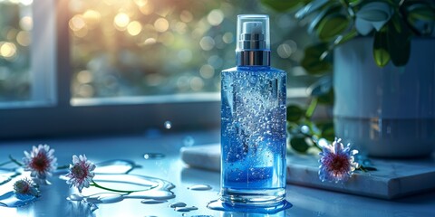 A luxurious mineral spray bottle, perfect for skincare and beauty routines during the holiday season.
