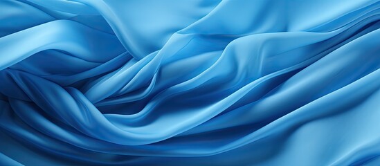 Obraz premium Background of blue cloth thread texture. copy space available