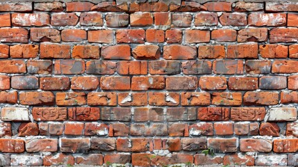 A brick wall integrated into a building, topped with a clock